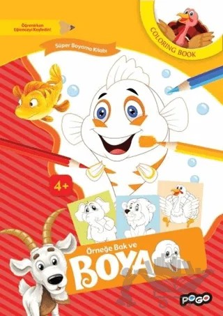 Örneğe Bak ve Boya - Turuncu – Kolektif – Pogo Çocuk kitap kapağı