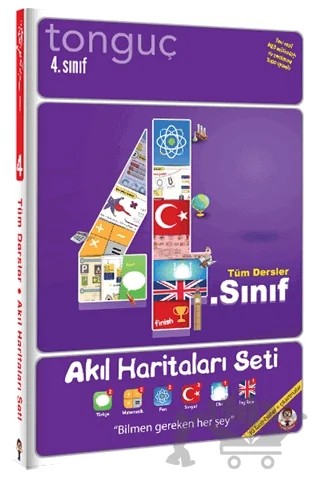 2021 4. Sınıf Akıl Haritaları Seti – Kolektif – Tonguç Akademi kitap kapağı