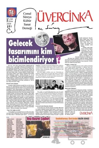 Üvercinka Dergisi Sayı: 71/72 Eylül - Ekim 2020 – Üvercinka Dergisi kitap kapağı