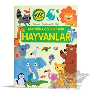 Sticker Kitap Meraklı Çocuklar İçin Hayvanlar – Kolektif – Dikkat Atölyesi Yayınları kitap kapağı