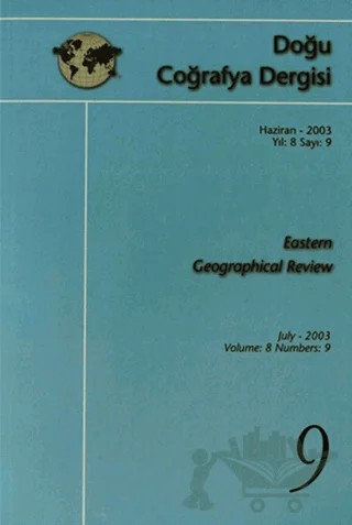 Doğu Coğrafya Dergisi Haziran - 2003 Yıl: 8 Sayı: 9 Eastern Geographical Review – Çizgi Kitabevi Yayınları kitap kapağı