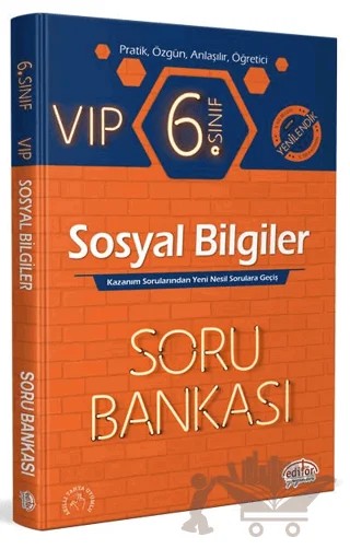 6. Sınıf VIP Sosyal Bilgiler Soru Bankası – Kolektif – Editör Yayınevi kitap kapağı