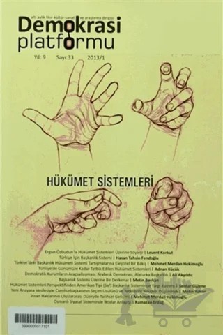 Hükümet Sistemleri - Demokrasi Platformu Sayı: 33 – Orion Kitabevi kitap kapağı