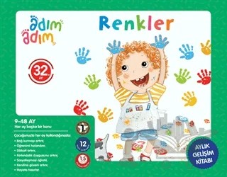 Renkler - 32. Ay Gelişim Kitabı – Kolektif – Adım Adım Bebek Eğitimi kitap kapağı