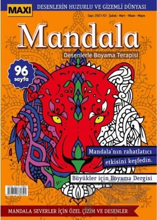 Maxi Mandala Desenlerle Boyama Terapisi 3 – Kolektif – Maxi Yayıncılık kitap kapağı