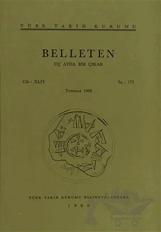 Belleten Sayı: 175 Cilt: 44 – Türk Tarih Kurumu Yayınları kitap kapağı