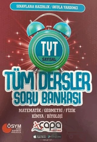 TYT Sayısal Tüm Dersler Soru Bankası – Kolektif – Çapa Yayınları kitap kapağı