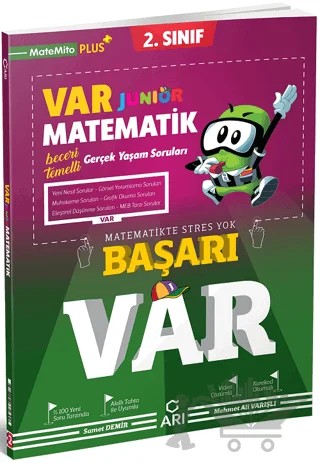2. Sınıf Matematik Var Junior Soru Bankası – Samet Demir, Mehmet Ali Varışlı – Arı Yayıncılık kitap kapağı