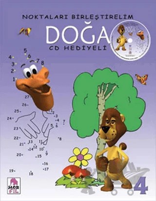 Noktaları Birleştirelim 4 - Doğa Cd Hediyeli – Kolektif – Mor Fil Yayınları kitap kapağı