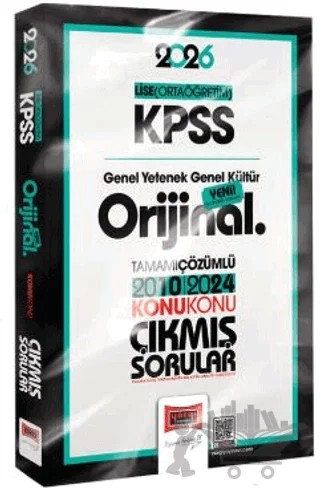 2026 KPSS Lise-Ortaöğretim GK-GY Orijinal 2010-2024 Konu Konu Çıkmış Sorular – Kollektif – Yargı Yayınevi kitap kapağı