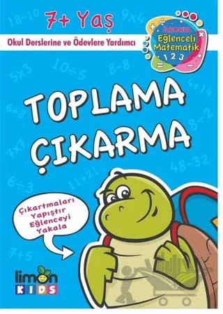Çıkartmalı Toplama Çıkartma - İlk Okul Eğlenceli Matematik – Kolektif – limonKIDS kitap kapağı
