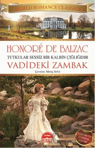 Vadideki Zambak – Honore de Balzac – Martı Yayınları kitap kapağı