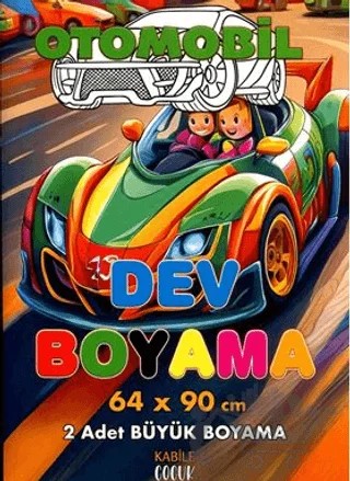 Otomobil Dev Boyama – Kollektif – Kabile Çocuk kitap kapağı