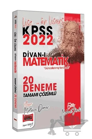 2022 KPSS Lise Ön Lisans Divan-ı Matematik Tamamı Çözümlü 20 Deneme – Kolektif – Yargı Yayınevi kitap kapağı