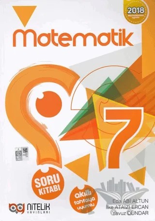 7. Sınıf Matematik Soru Kitabı – Eda Abi Altun, İlke Ataizi Ercan, Yavuz Dündar – Nitelik Yayınları - Bayilik kitap kapağı