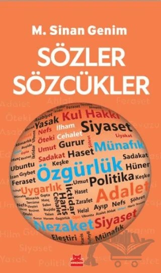 Sözler Sözcükler – M. Sinan Genim – Kırmızı Kedi Yayınevi kitap kapağı