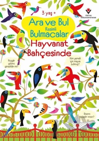 Ara ve Bul Resimli Bulmacalar - Hayvanat Bahçesinde – Gareth Lucas – TÜBİTAK Yayınları kitap kapağı