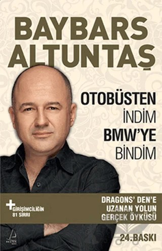 Otobüsten İndim BMW’ye Bindim – Baybars Altuntaş – Destek Yayınları kitap kapağı