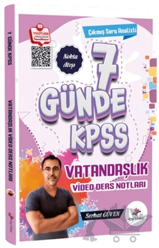 2026 KPSS 7 Günde Vatandaşlık Çıkmış Soru Analizli Video Ders Notları – Serhat Güven – Dizgi Kitap kitap kapağı