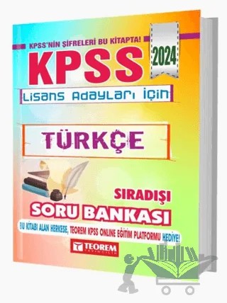 KPSS Lisans Türkçe Sıradışı Soru Bankası – Kolektif – Teorem Yayıncılık kitap kapağı