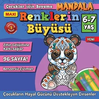 Maxi Renklerin Büyüsü Çocuklar İçin Boyama 7 – İlhan Arlı – Maxi Yayıncılık kitap kapağı
