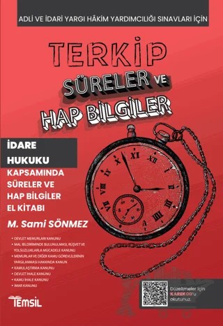 Terkip İdare Hukuku Kapsamında Süreler ve Hap Bilgiler El Kitabı – M. Sami Sönmez – Temsil Kitap kitap kapağı