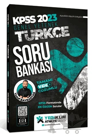 2023 KPSS Atölye Serisi Türkçe Tamamı Video Çözümlü Soru Bankası – Kolektif – Yediiklim Yayınları kitap kapağı