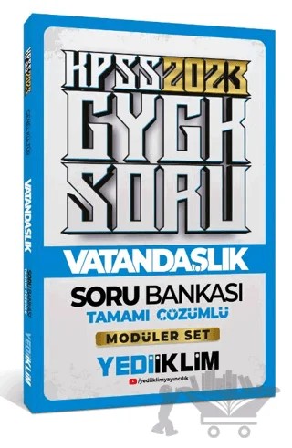 2023 KPSS Genel Kültür Vatandaşlık Tamamı Çözümlü Soru Bankası (Modüler Set İçerisindeki) – Kolektif – Yediiklim Yayınları kitap kapağı