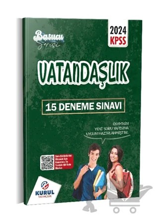 KPSS Başucu Serisi Vatandaşlık Çözümlü 15 Deneme Sınavı – Kolektif – Kurul Yayıncılık kitap kapağı