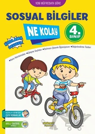4.Sınıf Sosyal Bilgiler Ne Kolay – Mustafa Sağlam – Selimer Yayınları kitap kapağı