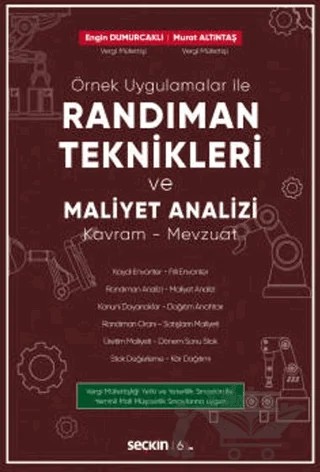 Randıman Teknikleri ve Maliyet Analizi – Murat Altıntaş, Engin Dumurcaklı – Seçkin Yayıncılık kitap kapağı