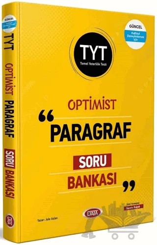 TYT Optimist Paragraf Soru Bankası – Jule Aslan – Data Yayınları kitap kapağı