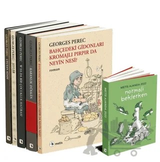 Georges Perec 5 Kitap Takım - Metis Ajanda Hediyeli – Georges Perec – Metis Yayınları kitap kapağı