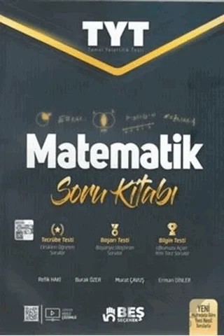 Beş Seçenek YKS TYT Matematik Soru Kitabı – Burak Özer, Erman Dinler, Murat Çavuş, Refik Haki – Beş Seçenek Yayınları kitap kapağı