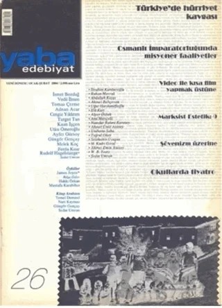 Yaba Edebiyat Dergisi Sayı: 26 – Yaba Dergisi Yayınları kitap kapağı