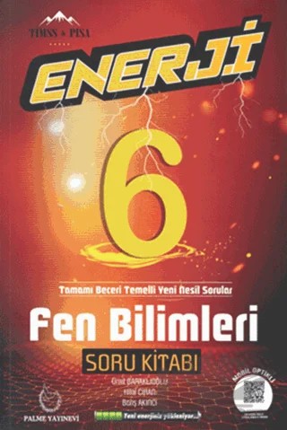Palme 6. Sınıf Enerji Fen Bilimleri Soru Kitabı – Barış Akıncı, Hilal Cihan, Ümit Baraklıoğlu – Palme Yayınları kitap kapağı