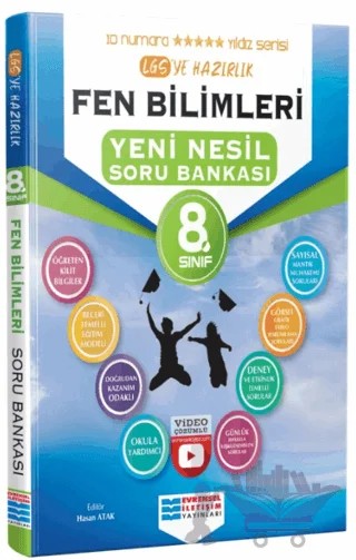 8. Sınıf Fen Bilimleri Video Çözümlü Soru Bankası – Kolektif – Evrensel İletişim Yayınları kitap kapağı