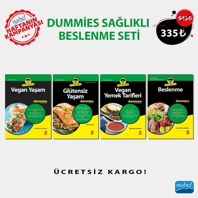 DUMMİES SAĞLIKLI BESLENME SETİ – Danna Korn Alexandra Jamieson Carol Ann Rinzler – Haftanın Kampanyası kitap kapağı