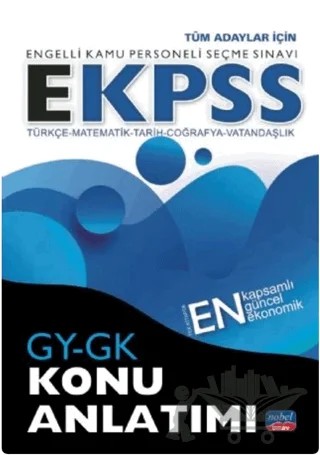 E-KPSS GY-GK Konu Anlatımı Türkçe-Matematik-Tarih-Coğrafya-Vatandaşlık – Kolektif – Nobel Sınav Yayınları kitap kapağı