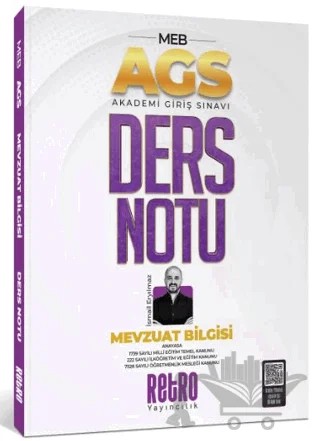 AGS Mevzuat Bilgisi Ders Notu – İsmail Eryılmaz – Retro Yayıncılık kitap kapağı