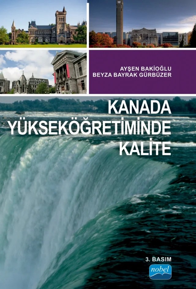 Kanada Yükseköğretiminde Kalite – Ayşen Bakioğlu, Beyza Bayrak Gürbüzer – Nobel Akademik Yayıncılık kitap kapağı