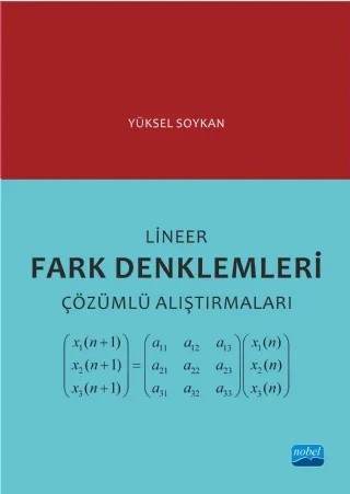 Lineer Fark Denklemleri Çözümlü Alıştırmaları – Yüksel Soykan – Nobel Akademik Yayıncılık kitap kapağı