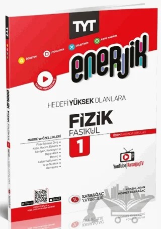2023 Enerjik TYT Fizik Fasikülleri - 1 – Kolektif – Karaağaç Yayıncılık kitap kapağı