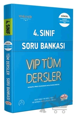 4. Sınıf VIP Tüm Dersler Soru Bankası Mavi Kitap – Kolektif – Editör Yayınevi kitap kapağı