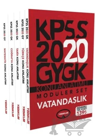 2020 Genel Yetenek Genel Kültür Konu Anlatımlı Modüler Set – Kolektif – Yediiklim Yayınları kitap kapağı