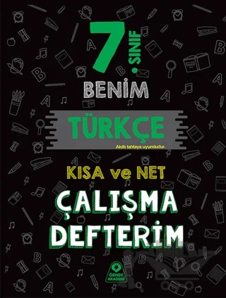 7. Sınıf Benim Türkçe Çalışma Defterim – Murat Koşar – Örnek Akademi kitap kapağı