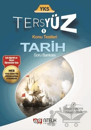 Nitelik YKS TYT AYT Tarih Tersyüz Soru Kitabı – Orhan Suadiye, Yüksel Özkan – Nitelik Yayınları kitap kapağı
