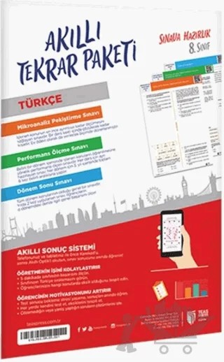 8. Sınıf Türkçe Akıllı Tekrar Paketleri – Kolektif – Teas Press kitap kapağı