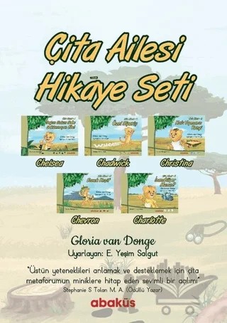 Çita Ailesi Hikaye Seti (5 Kitap Takım) – Gloria Van Donge – Abaküs Kitap kitap kapağı