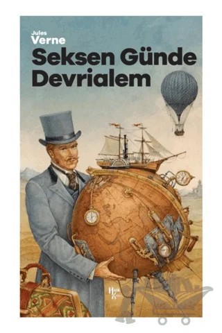 Seksen Günde Devrialem – Jules Verne – Halk Kitabevi kitap kapağı